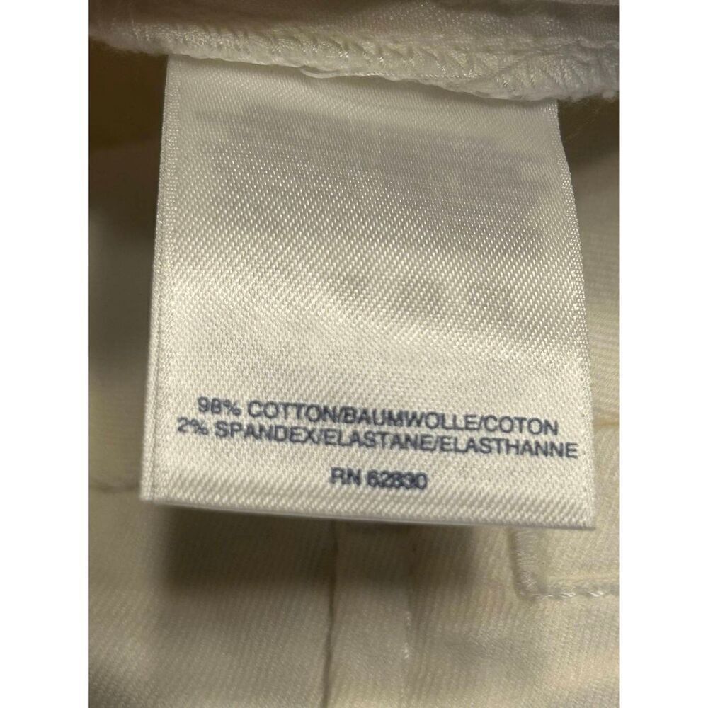Lands' End Womens White Mid Rise Zip Button Khaki Shorts NWT Size 14 (5134) - Picture 4 of 4
